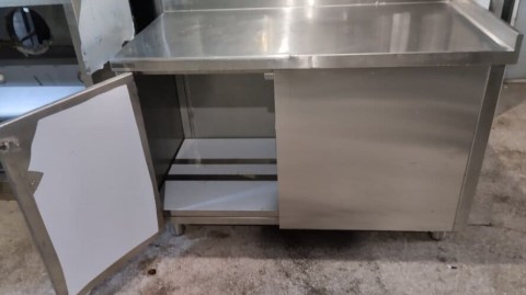 Ερμάριο Ανοξείδωτο Κλειστό 130x70x85Cm Με 1 Πόρτα Ανοιγόμενη Μεταχειρισμένο